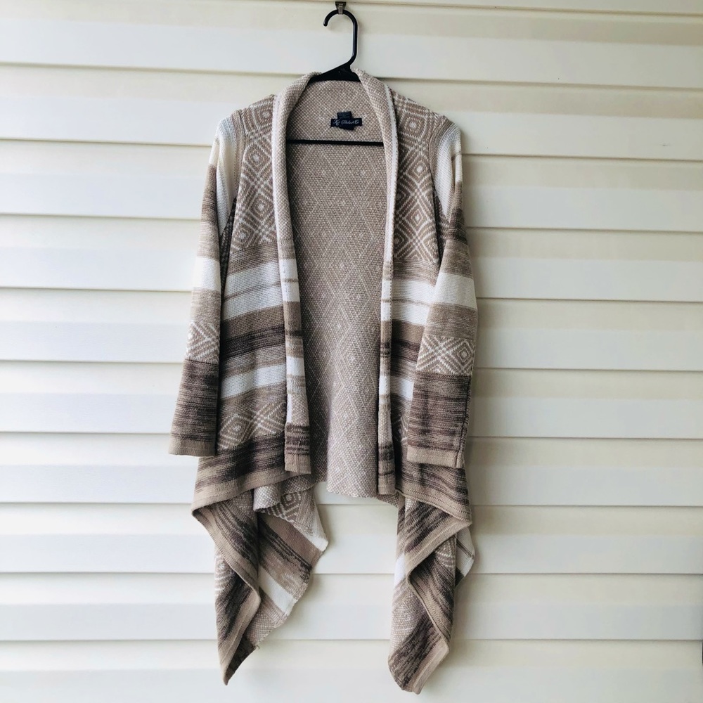 Aztec Pattern Cardigan Sweater - Picture 3 of 5